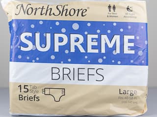 Northshore Supreme Briefs Large Blue Polka Dot adult diaper review